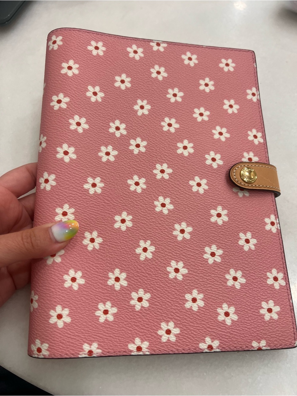 Coach Pink Floral Notebook